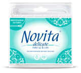 NOVITA Delicate Ватные палочки в полиэтиленовом пакете, 100 шт
