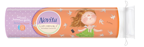NOVITA Gapchinska Cosmetic Cotton Pads 120 pcs