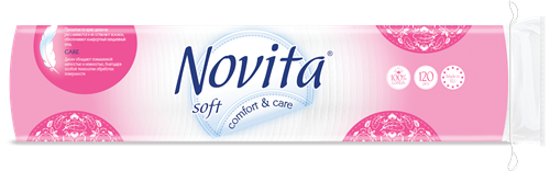 NOVITA Soft Cosmetic Cotton Pads, 120 pcs