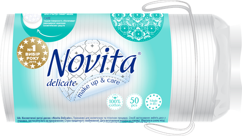 NOVITA Delicate Косметические ватные диски, 50 шт