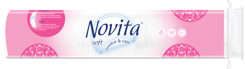 NOVITA Soft Косметические ватные диски, 150 шт